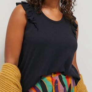 NEW Anthropologie Yelena Ruffled Tank